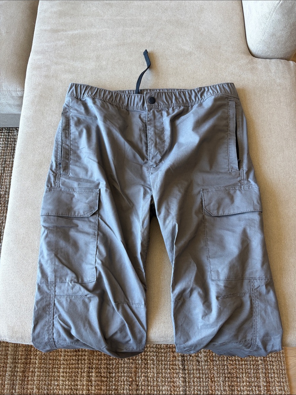 H&M Gray Cargo Pants with Utility Pockets